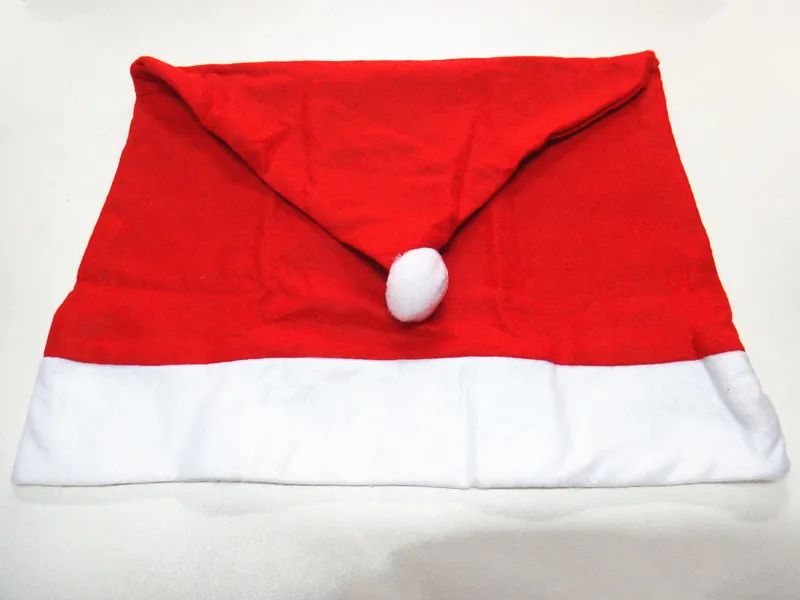 Christmas Chair Back Cover for Home Decor, Santa Clause Red Hat, Dinner Table Party, New Sale, 1 Pc