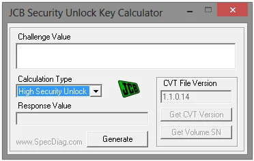 JCB SECURITY UNLOCK KEY font b CALCULATOR b font v0 2