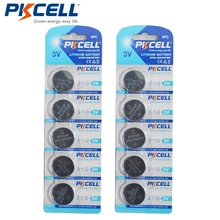 10 шт./лот PKCELL CR2325 3V BR2325 ECR2325 CR 2325 литиевая батарея кнопочные батареи