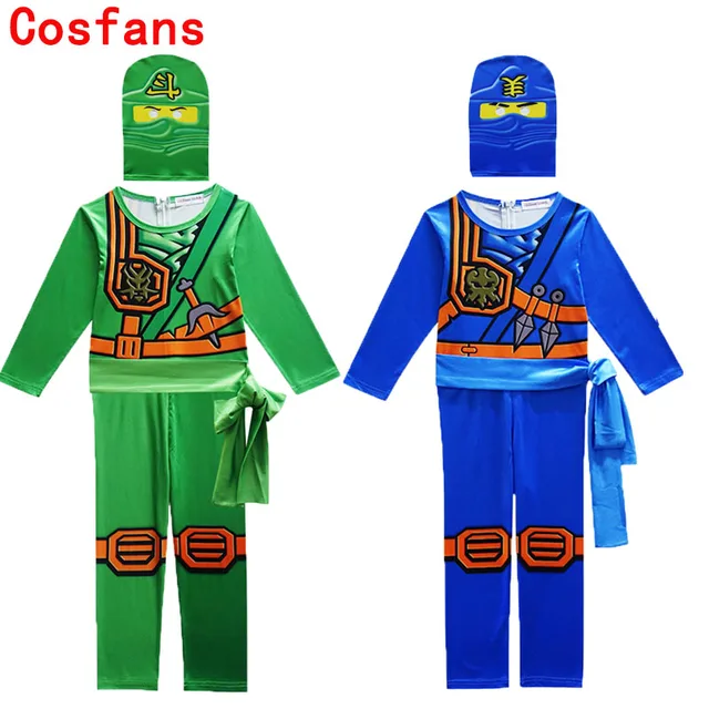 Ninjago Party Cosplay Kostiumy Lego Chłopców Kombinezony Zestawy Dla