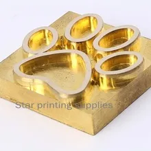 Горячая печать из фольги медные литеры латунная форма по индивидуальному заказу X 6 единиц