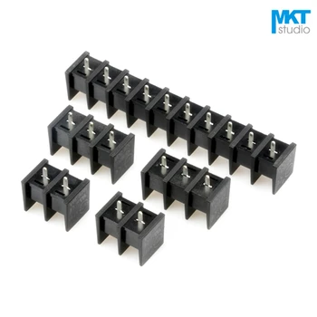 

100Pcs 5P 10mm Pitch B-Type Straight Pins PCB Electrical Screw Terminal Block