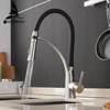 Kitchen Mixer LED Light Sink Faucet Brass Brushed Nickel Torneira Tap Kitchen Faucets Hot Cold Deck Mounted Bath Mixer Tap 7661 ► Photo 1/6