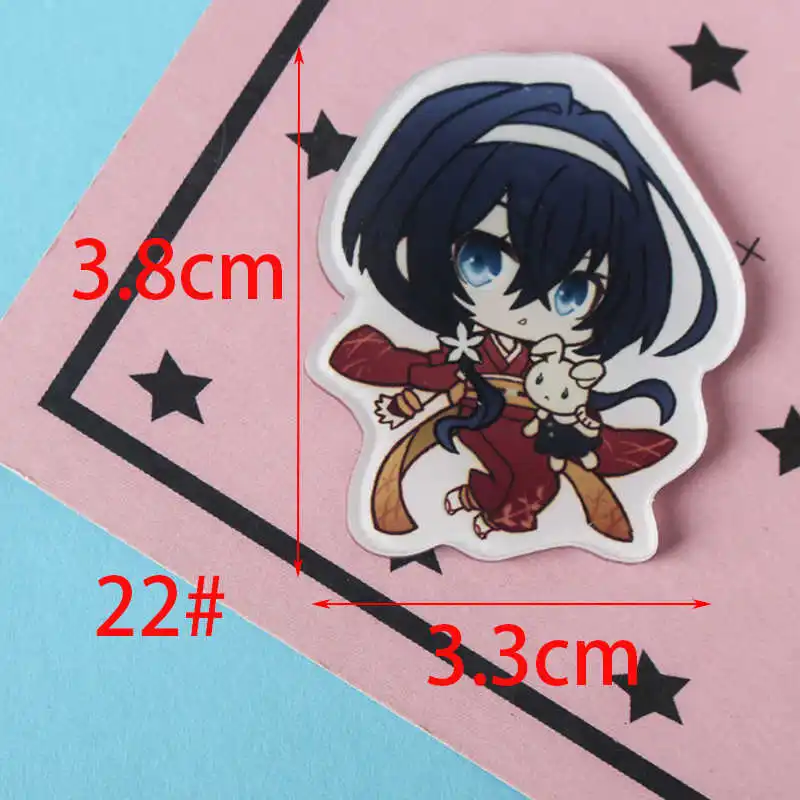 free shipping 1 PCS bungou stray dogs cartoon mix for Clothing Acrylic Badges Kawaii Icons on The Backpack Pin Brooch Badge Z68 - Цвет: No22