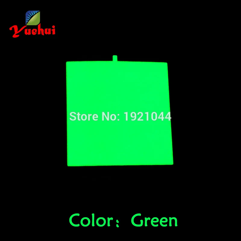 6 цветов на выбор 10X10 см без инвертора el лист el панель для экрана, праздника, автомобиля, дома, модели, праздничные и вечерние украшения - Цвет: green