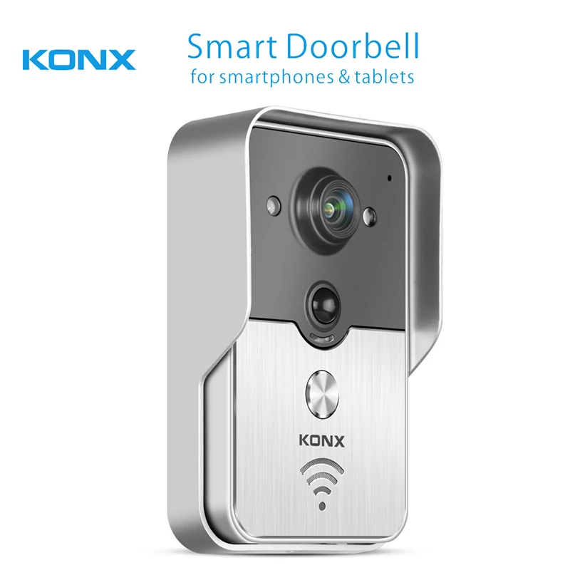 

Konx KW01 Gen2 WiFi Wireless Video Door Phone intercom peephole Camera Phone Remote Unlock IR Night Vision Alarm Smart Home