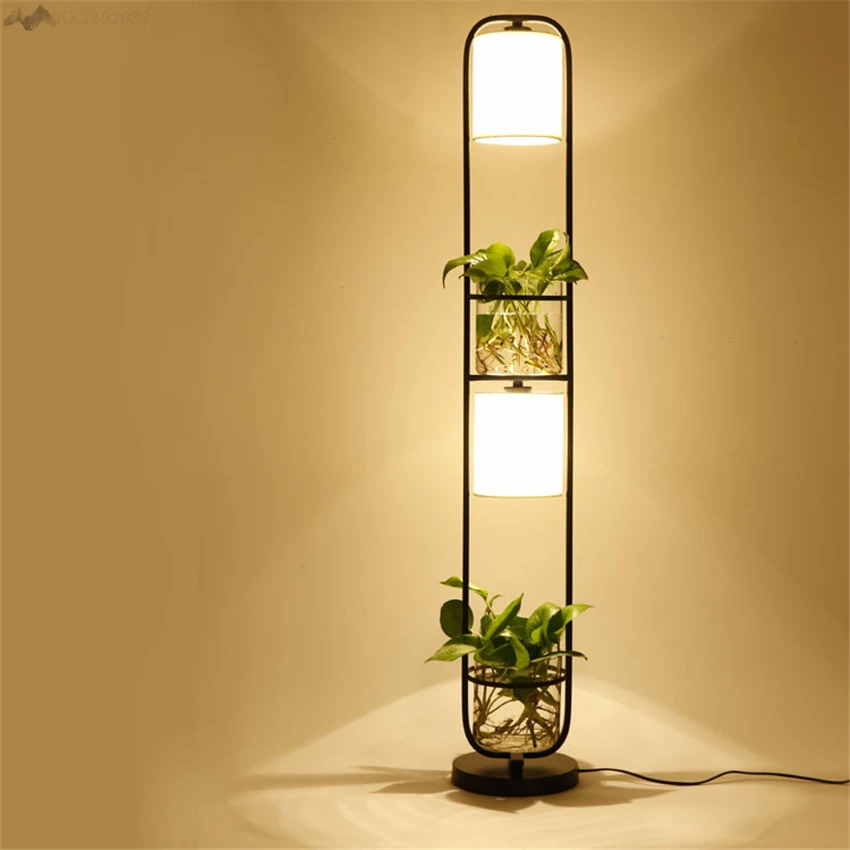 geur hoe hongersnood Modern Art Creative Plants Floor Lamp Plasscloth Standing Light for Living  Room Office Cafe Restaurant Lanterns Lighting Decor|floor lamp|stand  lightfloor lamp light - AliExpress