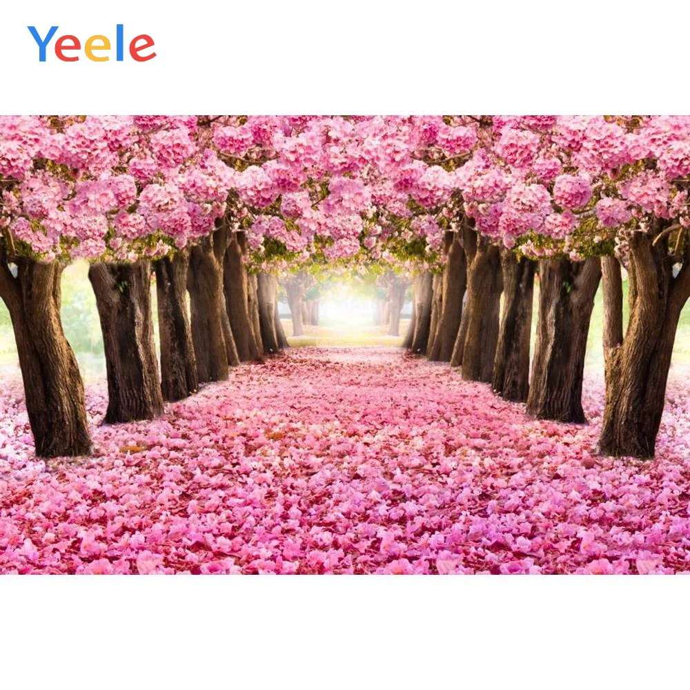 Photophone Newborn Baby Birthday Party Background Wedding Photography Backdrop Dreamy Pink Flower Photocall For Photo Studio | Электроника