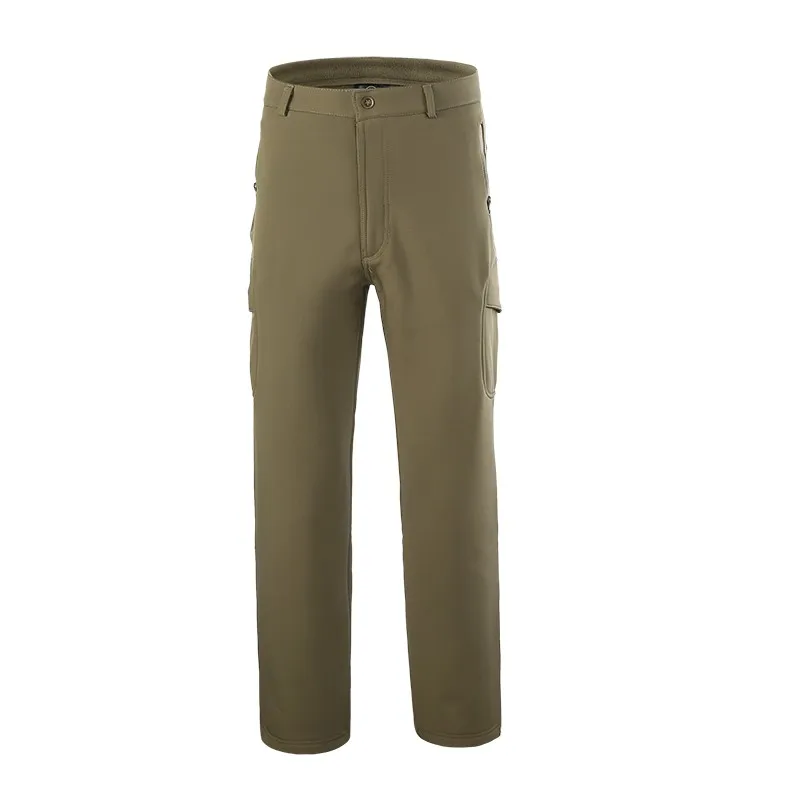 

Casual camouflage jungle Waterproof wind resistant shark skin soft shell triad fleece warm windproof quick -dry men pants