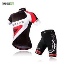 WOSAWE Велоспорт Джерси набор горный велосипед шорты спортивная одежда велосипед Джерси 3D Велоспорт гелиевая Подушка шорты летний Стиль велосипед Велоспорт Набор