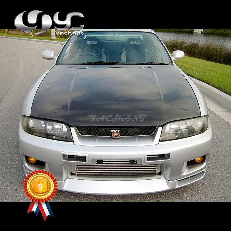 Car Styling Carbon Fiber Front Hood Bonnet Cover Fit For 1995 1998 Skyline R33 Gtr Oem Style Hood Bonnet Hoods Aliexpress