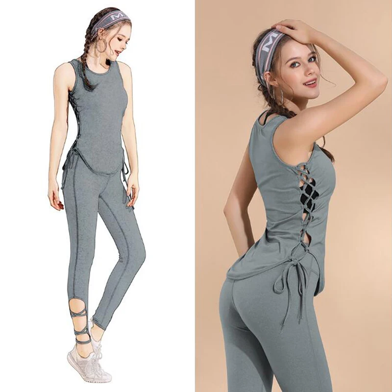 

Women Breathable Sports Tank Top Vest Side Strap Slim Fit Sleeveless T shirt Quick Dry Yoga Shirt Fitness Top Women