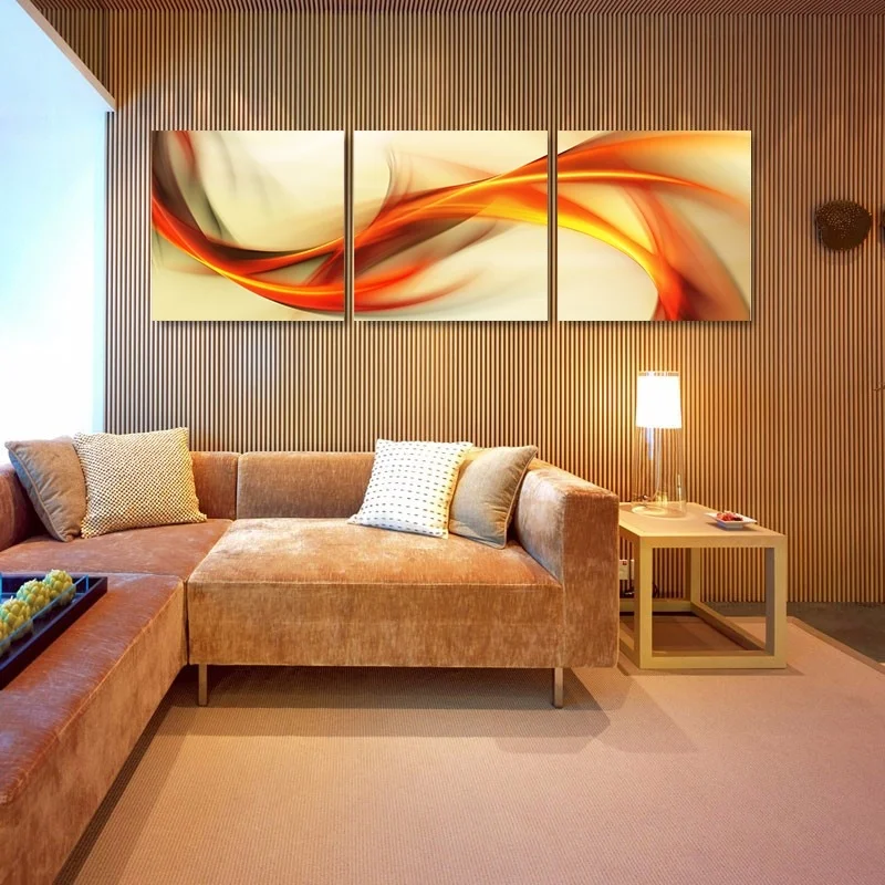 2017 New Product Frameless painting Rainbow Light canvas wall art 3