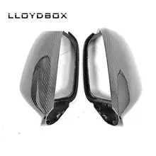 2012 2013 2014 2015 2016 For Audi A6 C7 Exterior Rearview Door Mirrors Cover Trim Carbon Fiber Replacement Type Mirror Cover
