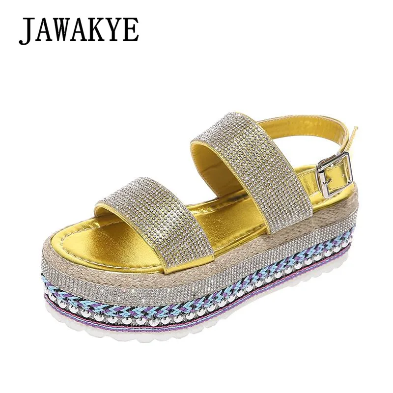 Best Price JAWAKYE Silver Bling Bling Glittery Sandals Flat Crochet Platform Summer Shoes Women Beach Sandals 2019 Best Price JAWAKYE Silver Bling Bling Glittery Sandals Flat Crochet Platform Summer Shoes Women Beach Sandals 2019