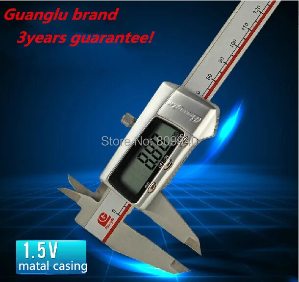 

Best quality 150mm 6inch Digital vernier caliper slider caliper metal casing digital caliper Guanglu brand