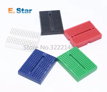 

10pcs/lot SYB-170 Mini Solderless Prototype Experiment Test Breadboard 170 Tie-points 35*47*8.5mm