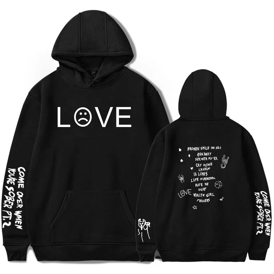 New Lil peep Hoodies Men's Sweatshirt Tops Print LOVE Hooded Men/Women Oversized Style Sweatshirt Harajuku Hoodies black XXS-4XL New Lil peep Hoodies Men's Sweatshirt Tops Print LOVE Hooded Men/Women Oversized Style Sweatshirt Harajuku Hoodies black XXS-4XL