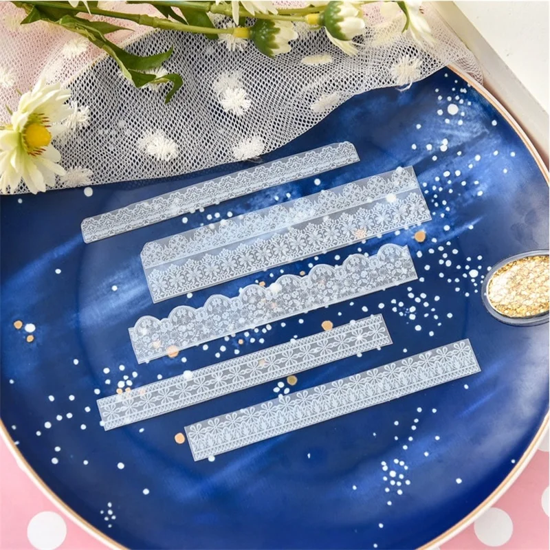 KSCRAFT 6pcs/set Elegant Vellum Paper Stickers for DIY Scapbooking Card Making Planner Craft