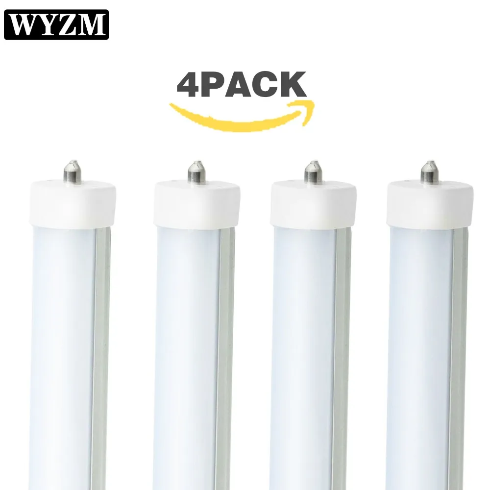 En Ligne USA Locale Gratuite, 4 Pack led néon 8ft T8 tube fluorescent led Remplacement 45 W Double Fin Puissance Givré Couverture