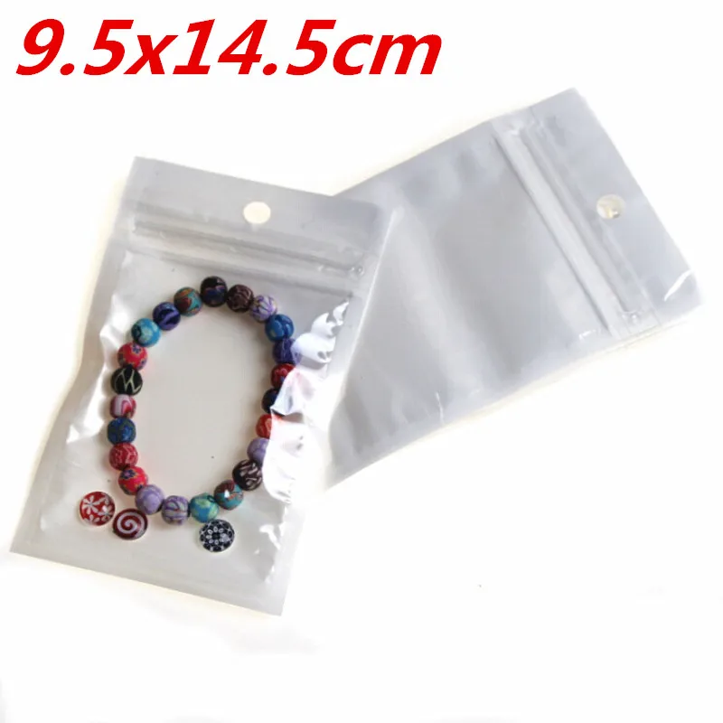 9.5x14.5cm 50pcs/lot Clear Plastic Boutique Jewelry Bags Packaging Bags