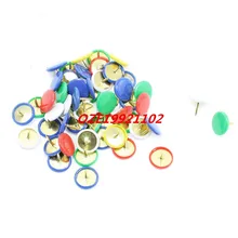 50 шт. Ассорти Цвет Бумага крепления металлических контактов нажатием Thumbtacks