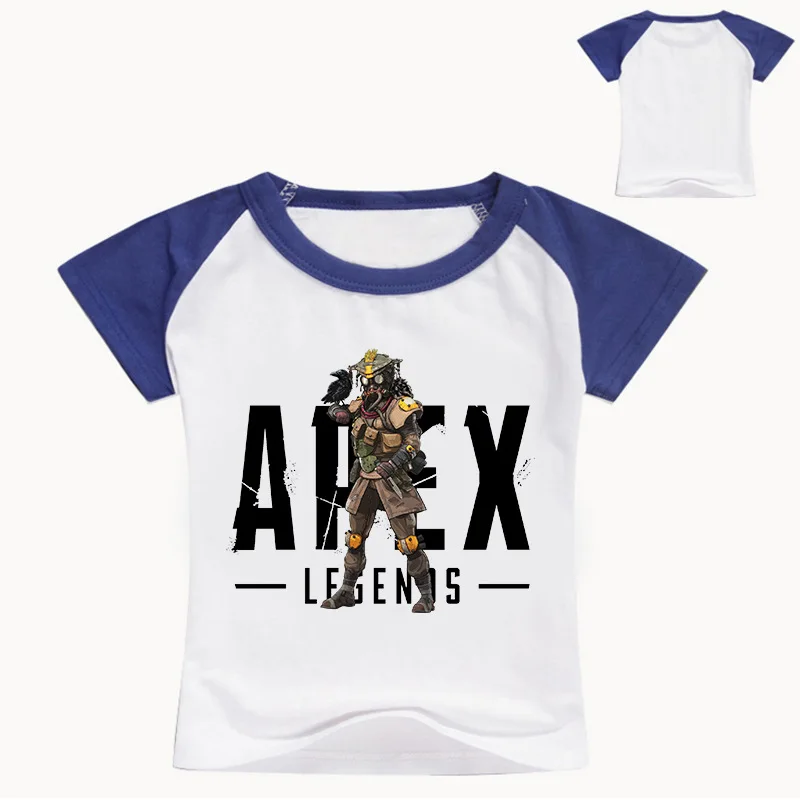 DLF 2-16 Новинка 2021 игровая футболка PS4 Apex Legends детская одежда для мальчиков девочек