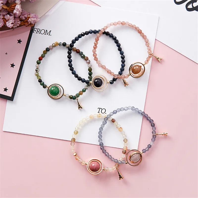 SHOWTRUE Charm Strand Beads Bracelet Korean Style Geometry Simple