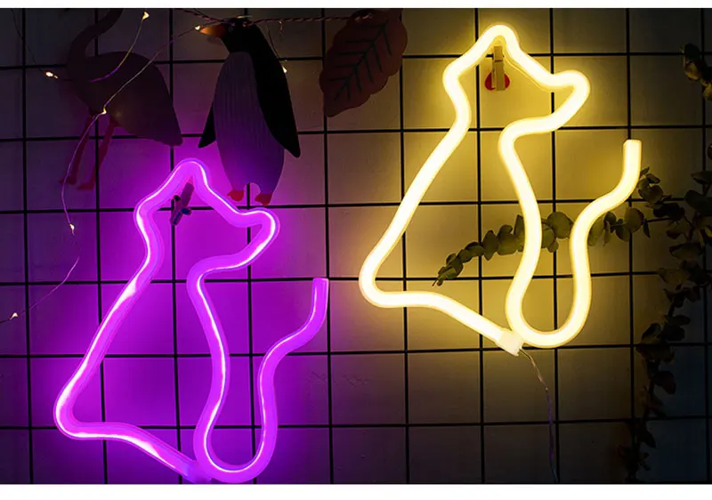 Rainbow Led Neon Light Sign Holiday Xmas Party Wedding Decorations Kids Room Home Decor Flamingo Moon Unicorn (6)