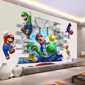 Compra Super mario bros. murales de pared online al por 