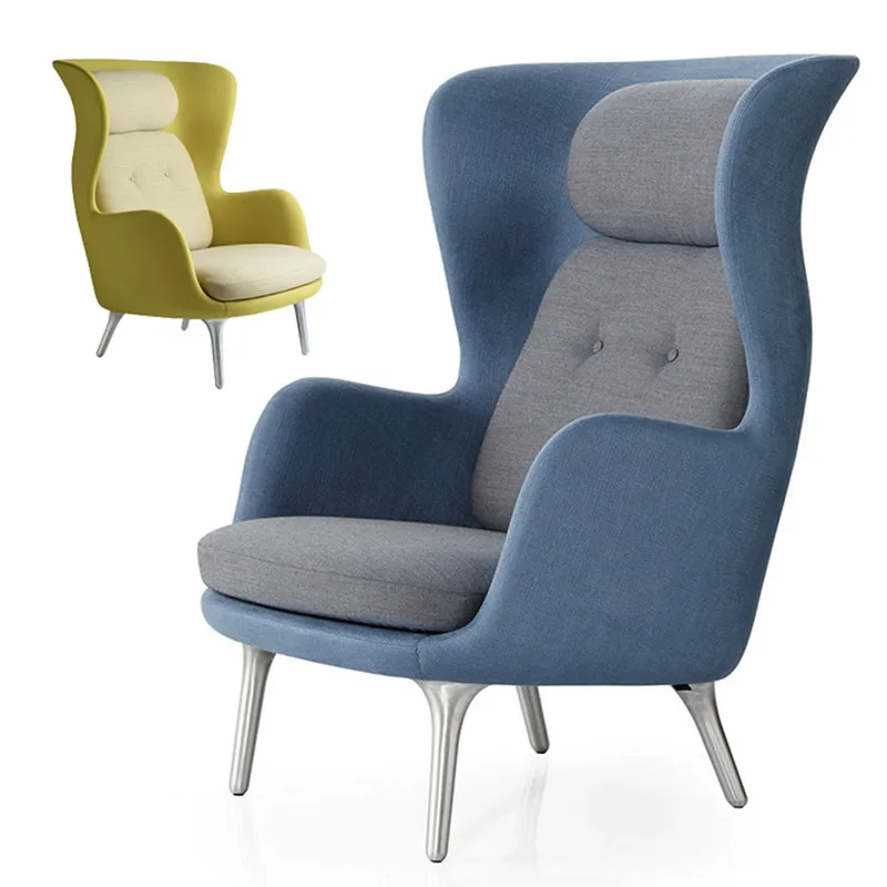 

commercial place high back fabric leisure chair italy design for 2pcs