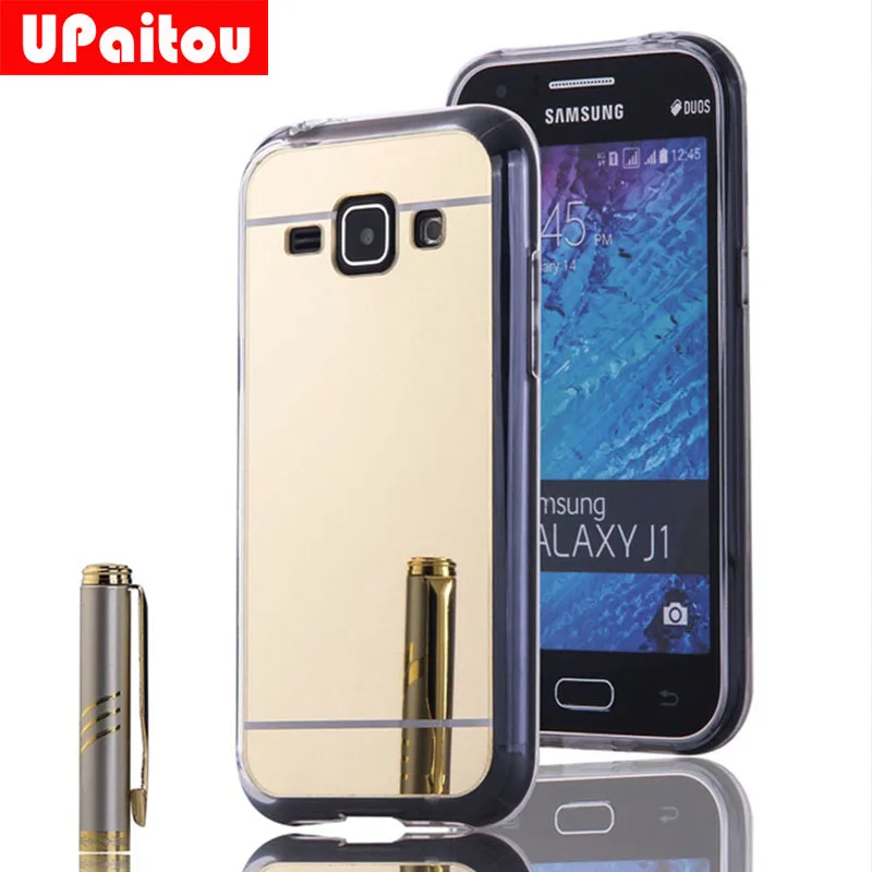 

UPaitou Mirror TPU Case for Samsung Galaxy J1 J100F J100FN J100H J100M J1 Duos Back Cover Case Electroplating Soft Silicone Case