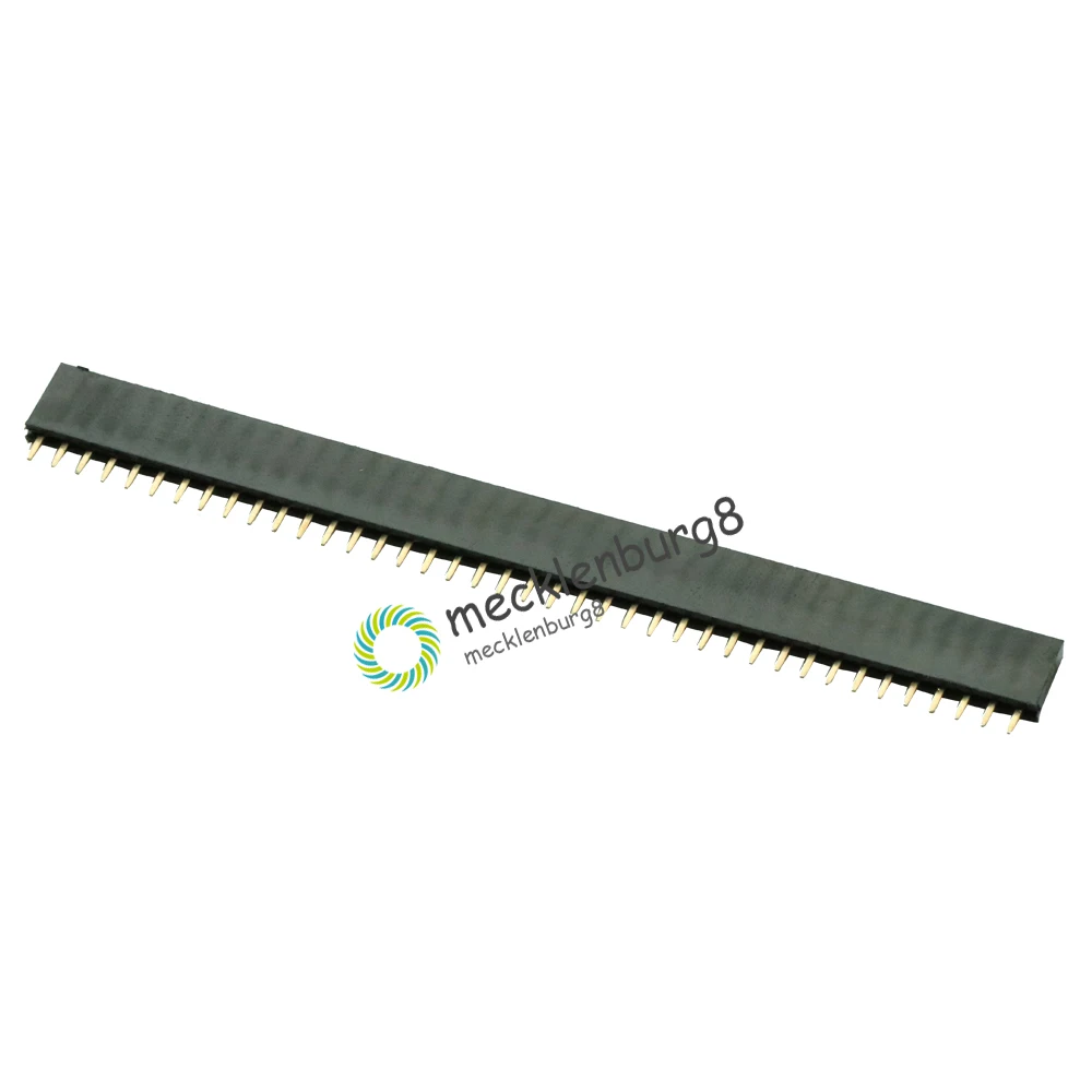 

50Pcs 2.54mm 40 Pin Female Single Row Pin Header Strip New
