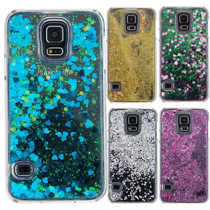 New Bling Covers For Samsung Galaxy S5 Case Glitter Dynamic Liquid Star
