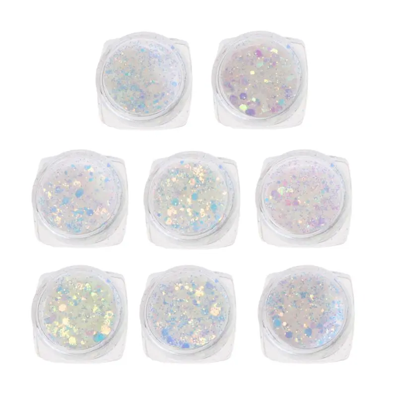 

8Pcs UV Color Change Mica Powder Sunlight Reactive Glitter Resin Jewelry Making Resin Epoxy Powder DIY Crafts Accessories