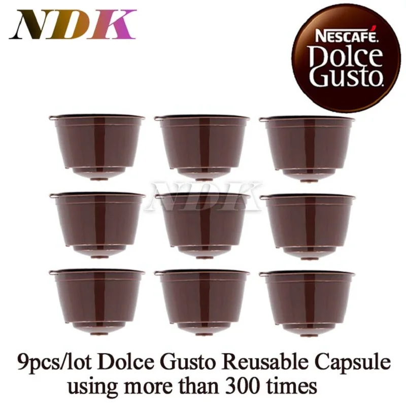  9 pcs/pack Refillable Dolce Gusto coffee Capsule nescafe dolce gusto reusable capsule dolce gusto capsules dolce gusto refill 