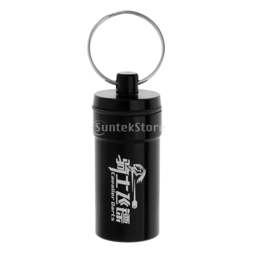 Portable Dart Flight Saver Protector Soft Tips Dart Points Accessories Storage Box Holder Carry Case with Keyring