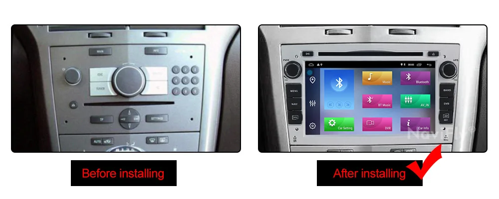 Cheap New! 2din Android 9.1 Car dvd radio GPS Navigation For Opel Astra Vectra Antara Zafira Corsa car Multimedia player BT WIFI RDS 9