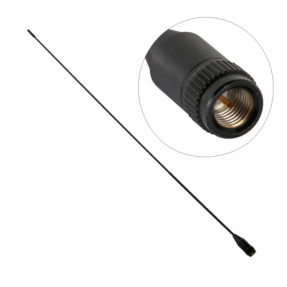 

SMA-24 thin soft UHF&VHF dual band Antenna High Gain SMA Male for YAESU Vertex Standard Linton,Wouxun,Lisheng etc walkie talkie