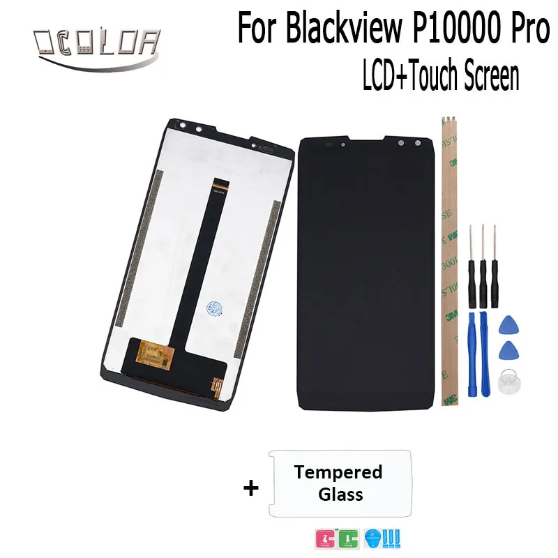 

ocolor For Blackview P10000 Pro LCD Display and Touch Screen +Tools +Adhesive +Film 5.99" For Blackview P10000 Pro Mobile Phone