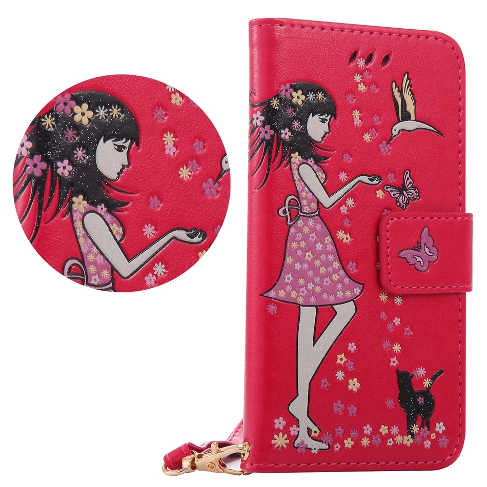 for S3 S4 S5 S6 edge Coque Luxury Green Luminous 3D Painting Flip Wallet Back Cover Samsung Galaxy S8+ S8 S7 edge S8 Plus Case (16)