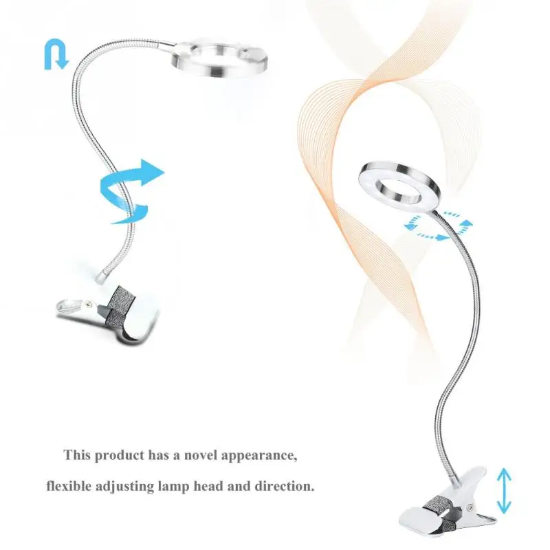 Antikue USB круг макияж Татуировка светодиодный настольная лампа татуировка бровей и
