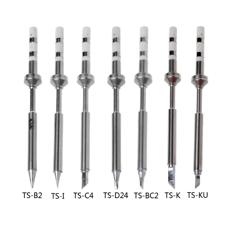 Original Replacement Solder Tip For TS100 Digital LCD Soldering Iron B2 BC2 I K TS-BC2, TS-I, TS-D24, TS-C4, TS-K, TS-KU, TS-B2 new mini lcd digital programmable electric soldering iron ts100 control terminal with ts i ts k 1 set