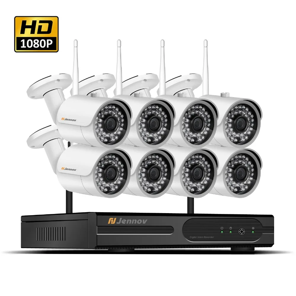 HD 1080P 2MP Wireless Security CCTV IP Camera wi-fi System NVR Wifi Video Record Home Outdoor Surveillance 2/4/6/8CH Kits Set HD 1080P 2MP Wireless Security CCTV IP Camera wi-fi System NVR Wifi Video Record Home Outdoor Surveillance 2/4/6/8CH Kits Set