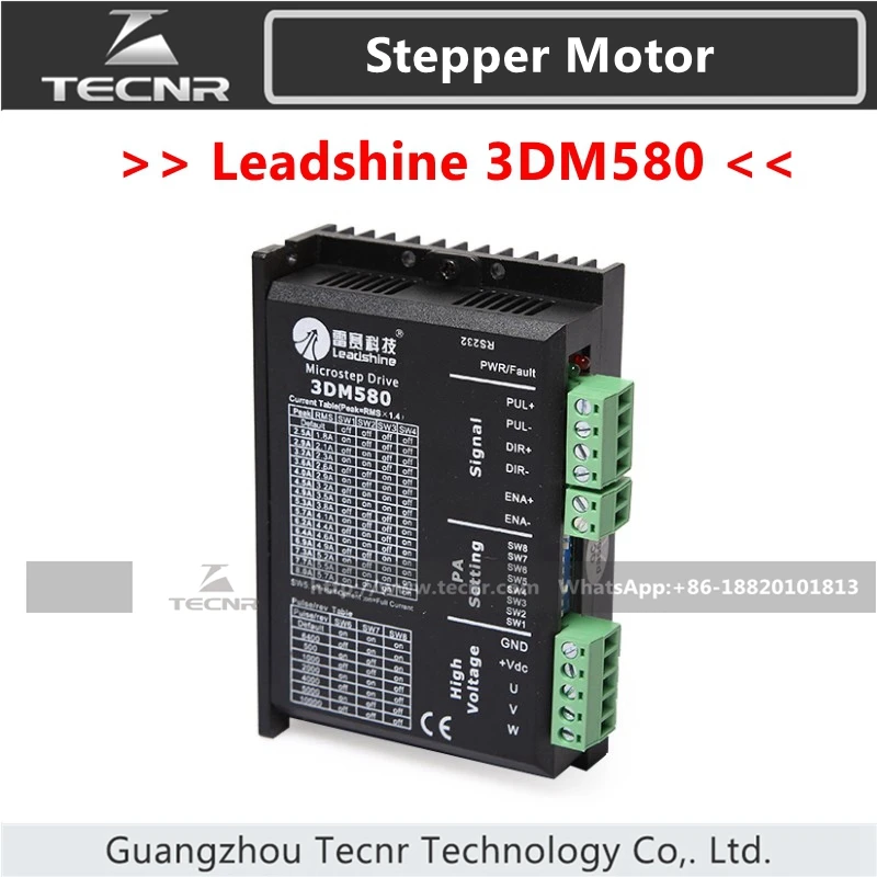 

Драйвер шагового двигателя Leadshine 3DM580 для трехфазного шагового двигателя Nema23 Nema34