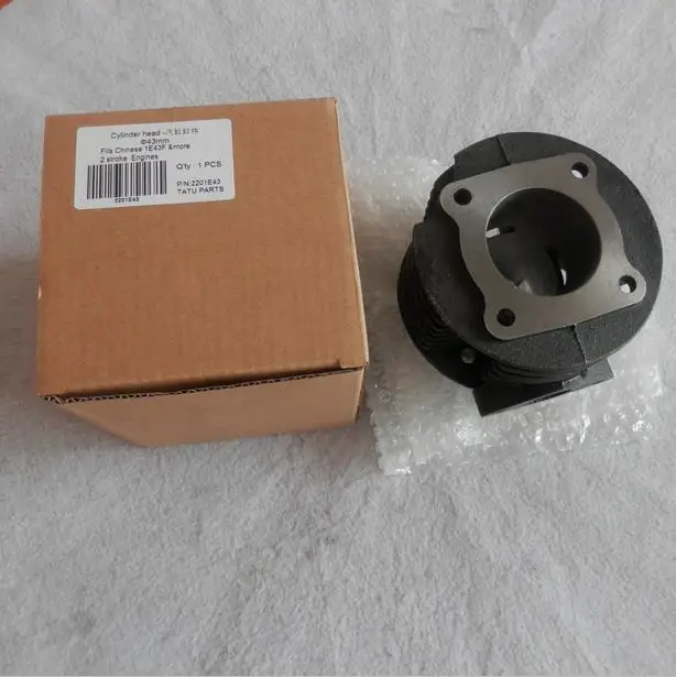 

CYLINDER HEAD 43MM FITS 1E43F 43F 2 STROKE FREE SHIPPING ZYLINDER BLOCK PARTS