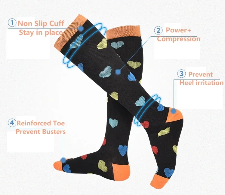 Женские Дышащие нейлоновые чулки до колена 1Yc3147|compression socks women|knee high sockshigh |