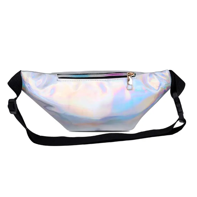 Женская голограмма поясная сумка для путешествий Лазерная пляжная сумка чехол для телефона с регулируемым ремешком