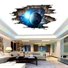 Creative 3D Brick Wall Universe Space Galaxy Floor Wall Sticker Kids Rooms Ceiling Roof Home Decoration Art Mural DIY Wallpaper ► Photo 3/6