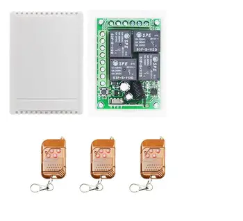 

433Mhz Universal Wireless Remote Switch DC12V 4CH relay Receiver Module RF Remote Control 433 Mhz Transmitter for led garage